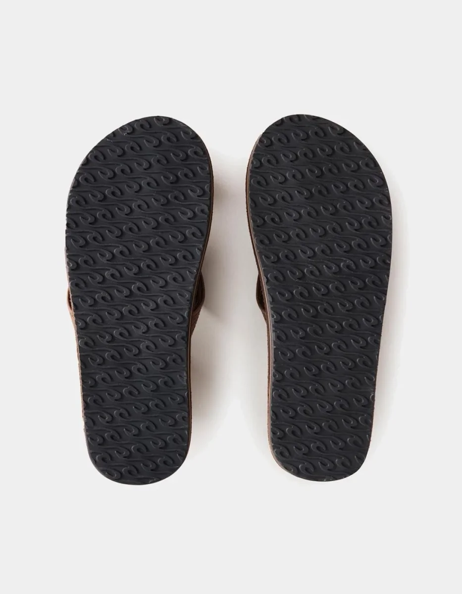 Chanclas RIP CURL REVIVAL LEATHER - Dark Brown - Imagen 4