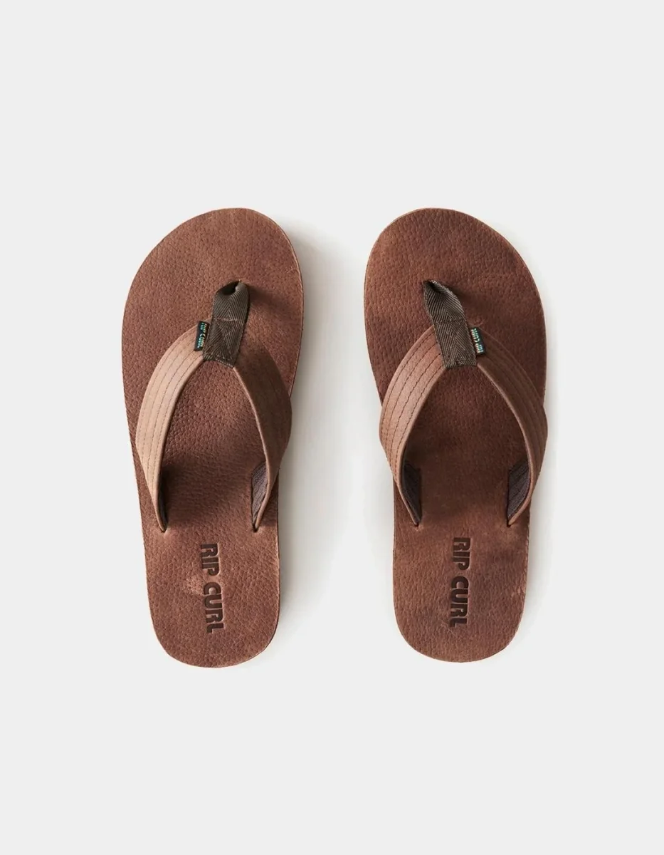 Chanclas RIP CURL REVIVAL LEATHER - Dark Brown - Imagen 5