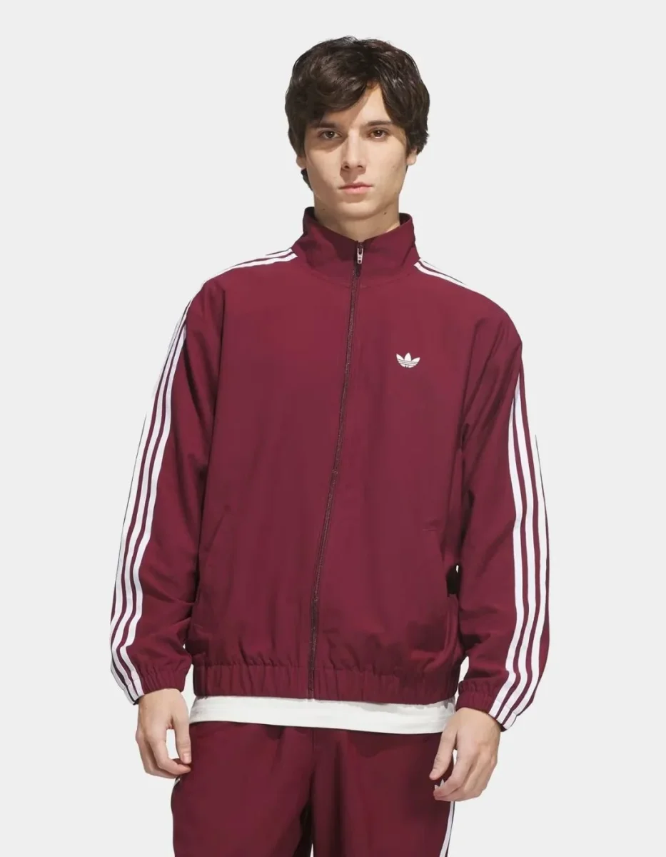 Chaqueta ADIDAS SUPERFIRE TK - Shadow Red/White - Imagen 2