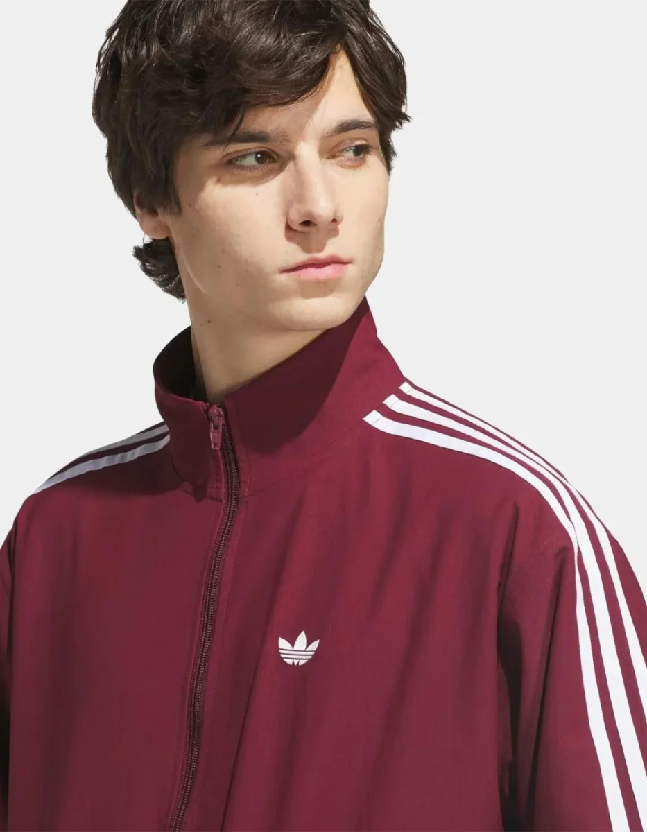Chaqueta ADIDAS SUPERFIRE TK - Shadow Red/White - Imagen 6