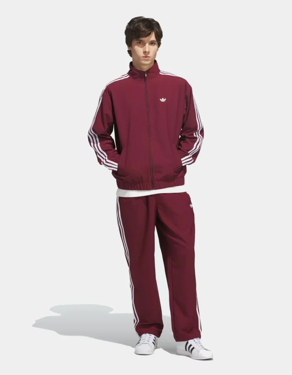 Chaqueta ADIDAS SUPERFIRE TK - Shadow Red/White - Imagen 7