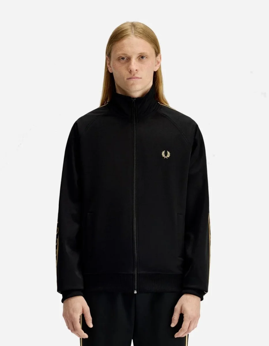 Chaqueta FRED PERRY J5557 - Black/Champagne - Imagen 2