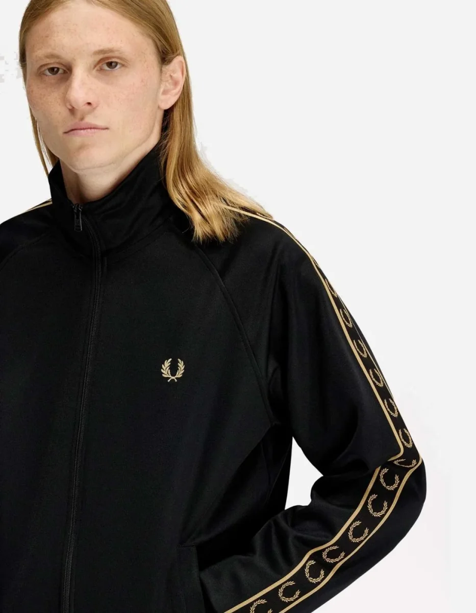 Chaqueta FRED PERRY J5557 - Black/Champagne - Imagen 6