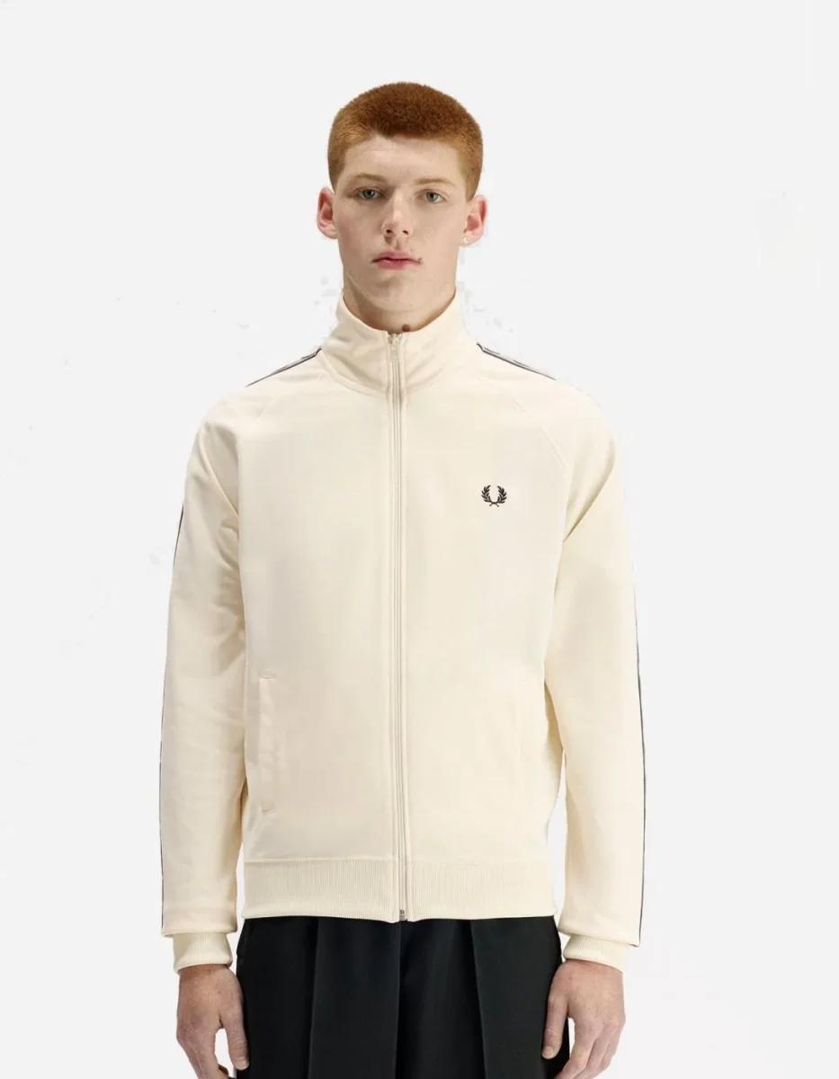 Chaqueta FRED PERRY J5557 - Ecru/Navy/Seagrass - Imagen 2