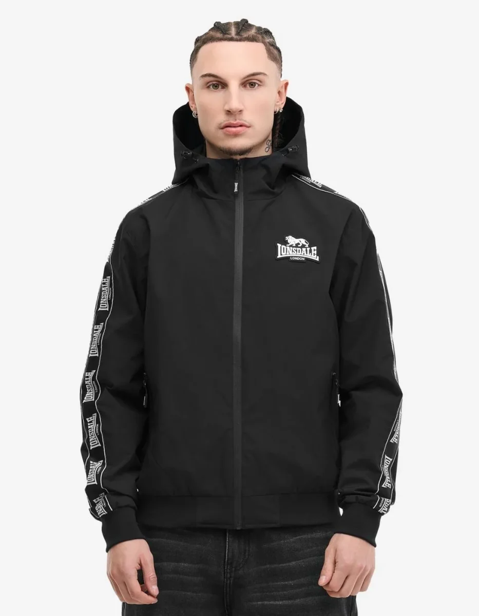 Chubasquero LONSDALE OUSTON - Black/White - Imagen 2