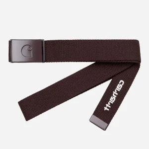 Cinturón CARHARTT WIP C-LOGO TONAL - Palisander / White