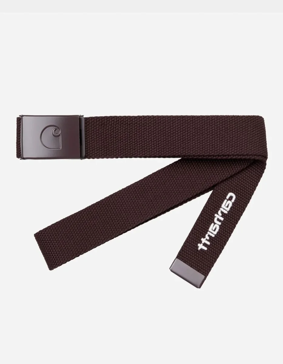 Cinturón CARHARTT WIP C-LOGO TONAL - Palisander / White