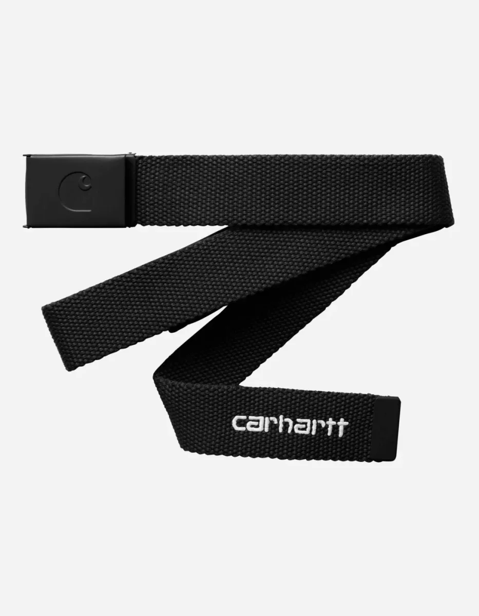 Cinturón CARHARTT WIP C-LOGO TONAL - Black / White - Imagen 2