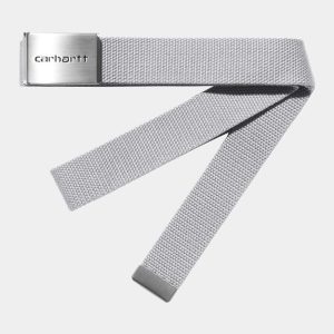 Cinturón CARHARTT WIP`CLIP CHROME- Sonic Silver