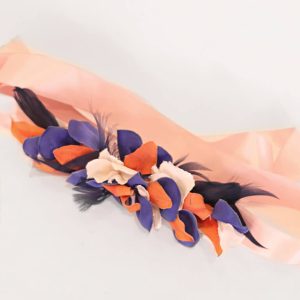 Cinturón de flores con lazada