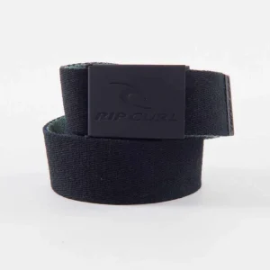 Cinturón RIP CURL SNAP REVO WEBBED - Black/Olive