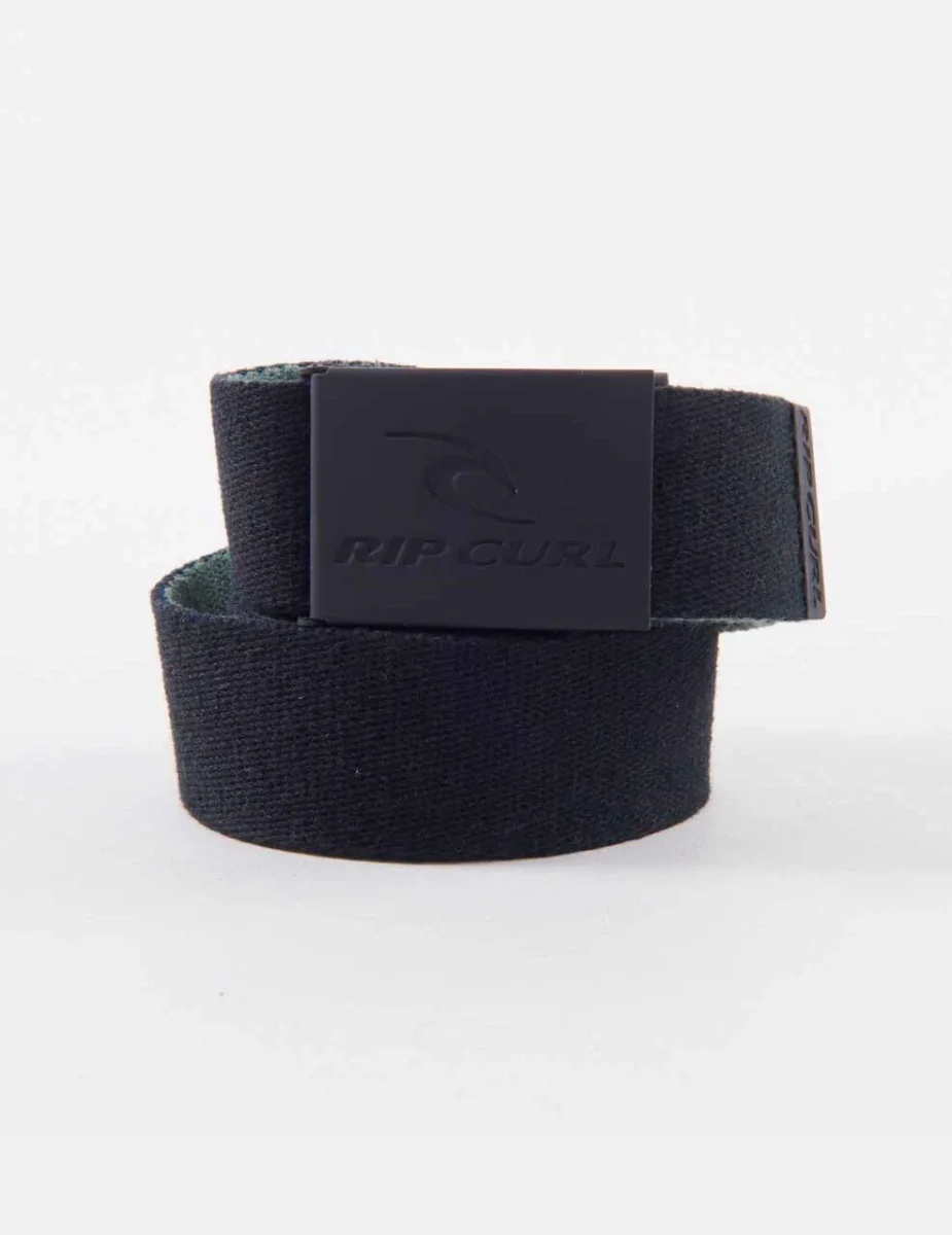 Cinturón RIP CURL SNAP REVO WEBBED - Black/Olive