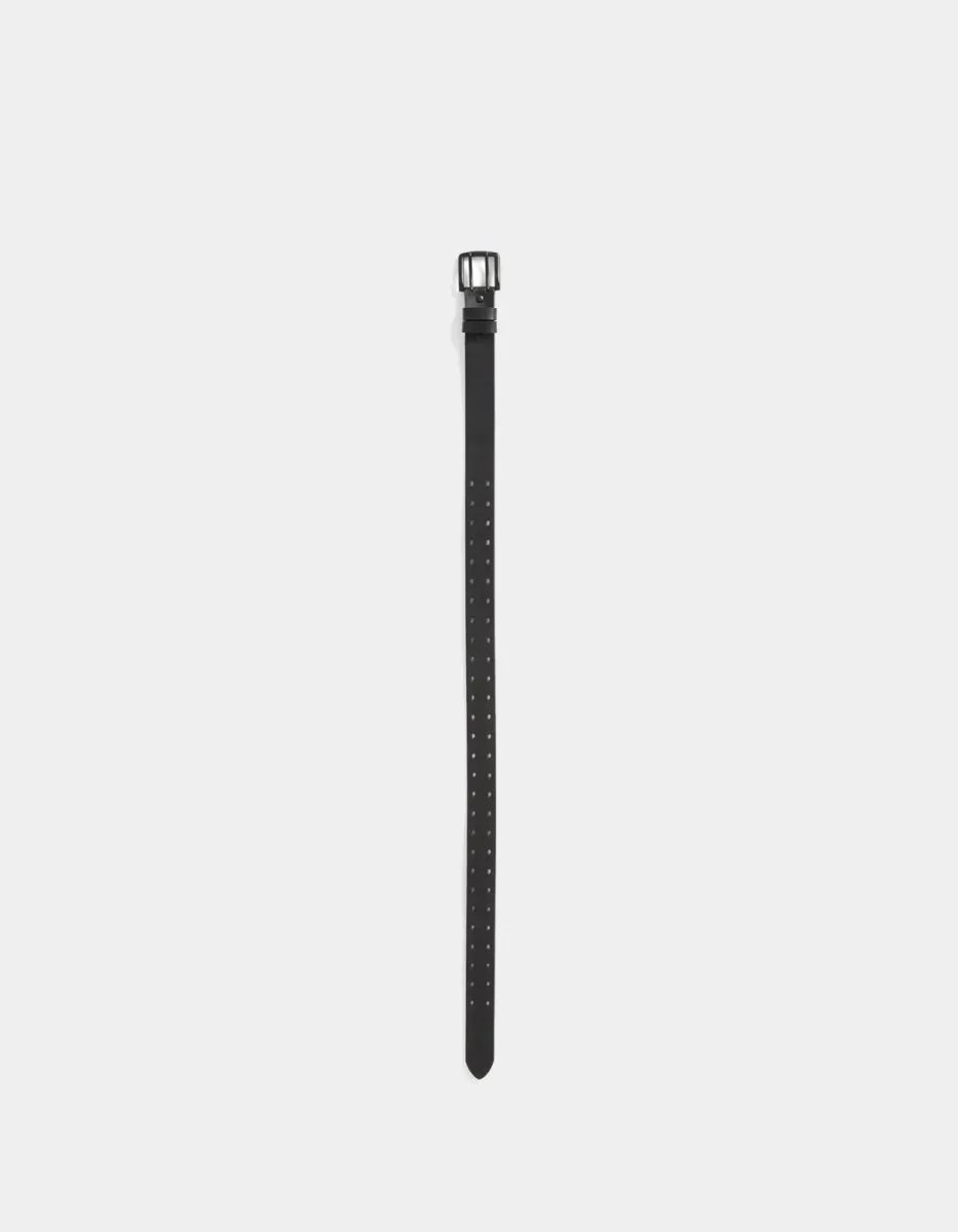 Cinturón VOLCOM TWO SPIKE LEATHER - Black - Imagen 3
