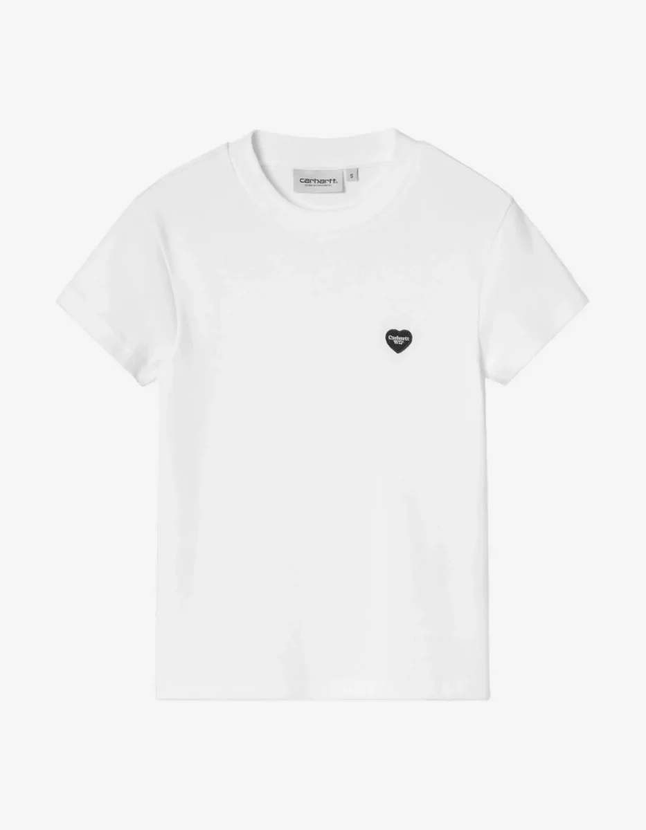 Cta. CARHARTT WIP W' SMALL HEART PATCH - White / Black - Imagen 5