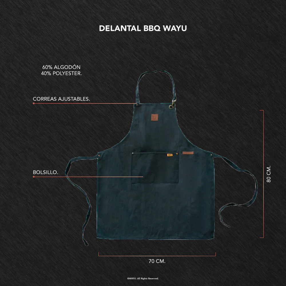 Delantal BBQ Wayu para Parrilla y Cocina - Imagen 4