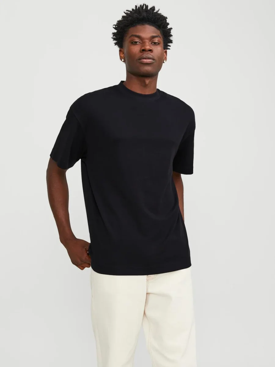 CAMISETA LOOSE BÁSICA URBAN - Black - Imagen 7
