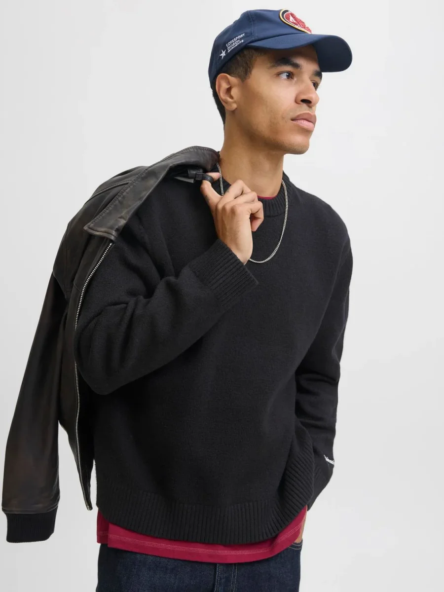 BUZO LOOSE TEJIDO NORREBRO - Black - Imagen 4