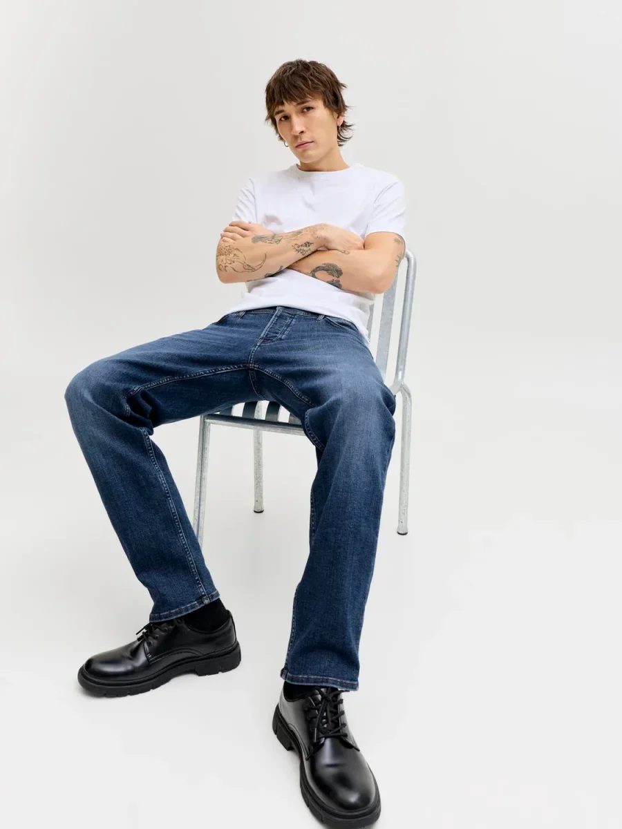 JEAN TAPERED TIRO MEDIO MIKE 172 - Blue Denim - Imagen 4