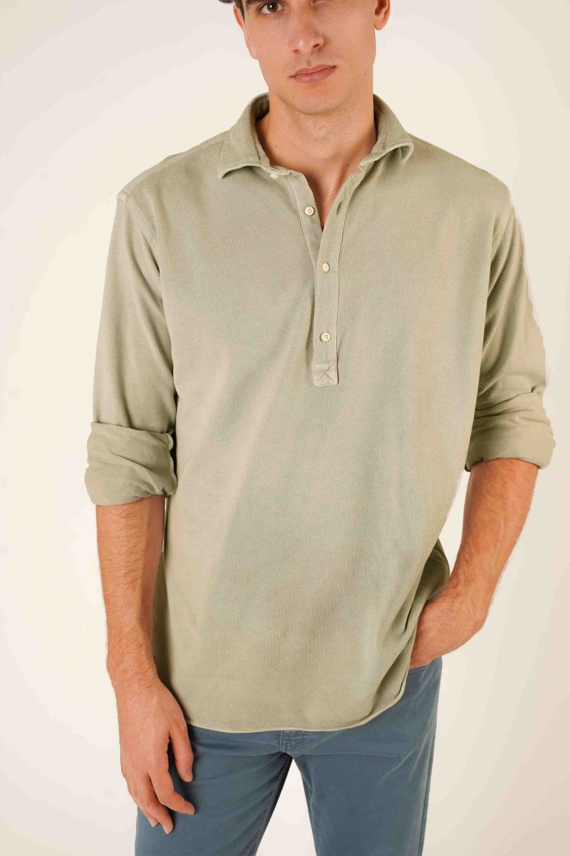 Polera de Piqué - Verde Claro - Imagen 2