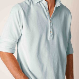 Polera de Piqué - Azul Celeste