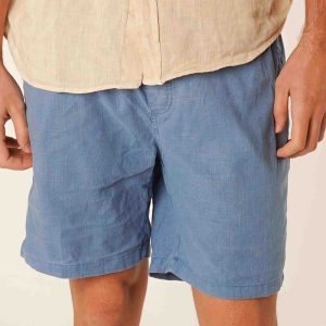 Bermudas de Lino - Azul