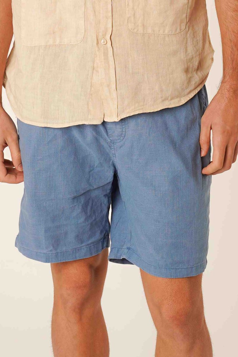 Bermudas de Lino - Azul - Imagen 2
