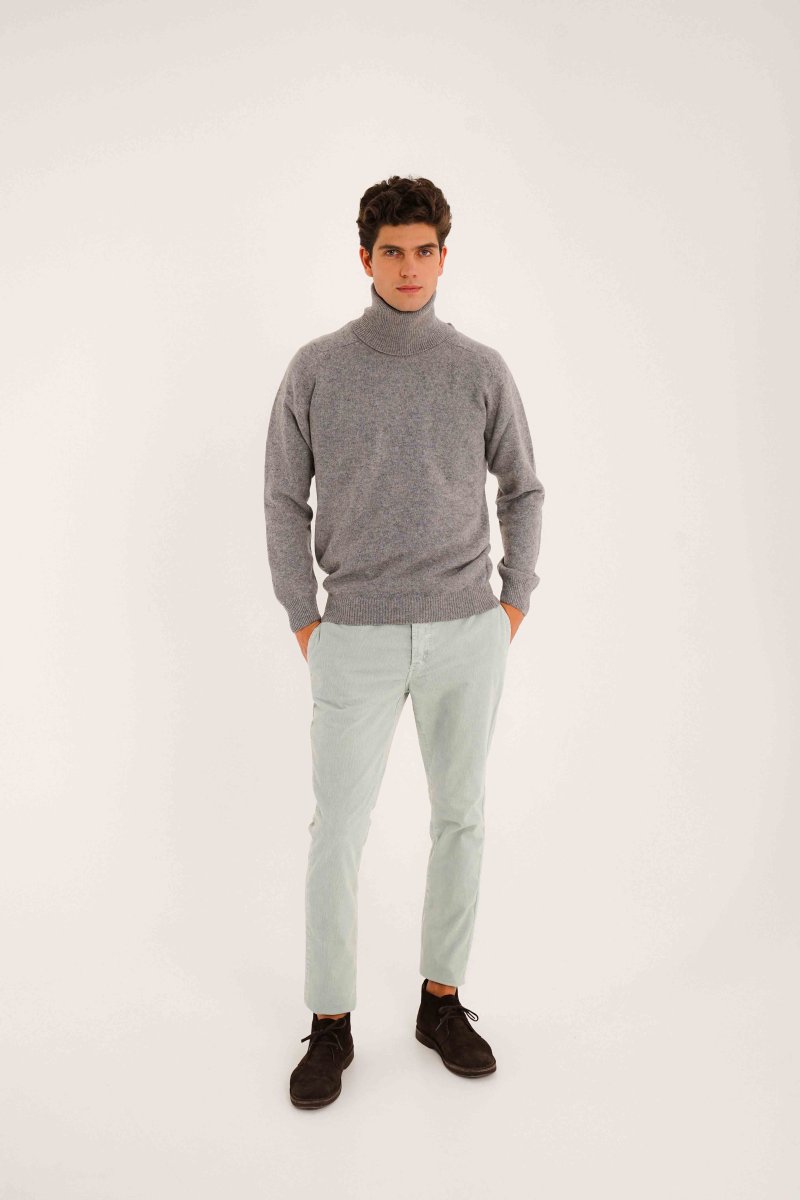 Jersey Cuello Vuelto Lambswool - Gris - Imagen 5