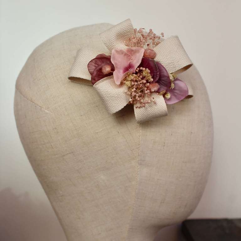 Lazo con flores rosa - Imagen 3