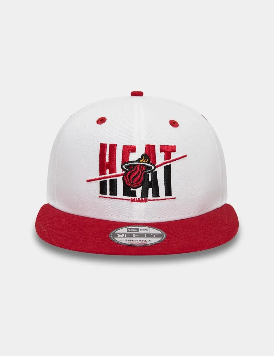 Gorra 950 WHITE CROWN MIAMI HEAT - White/Scarlet - Imagen 2