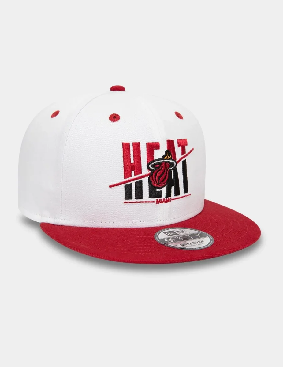 Gorra 950 WHITE CROWN MIAMI HEAT - White/Scarlet - Imagen 3