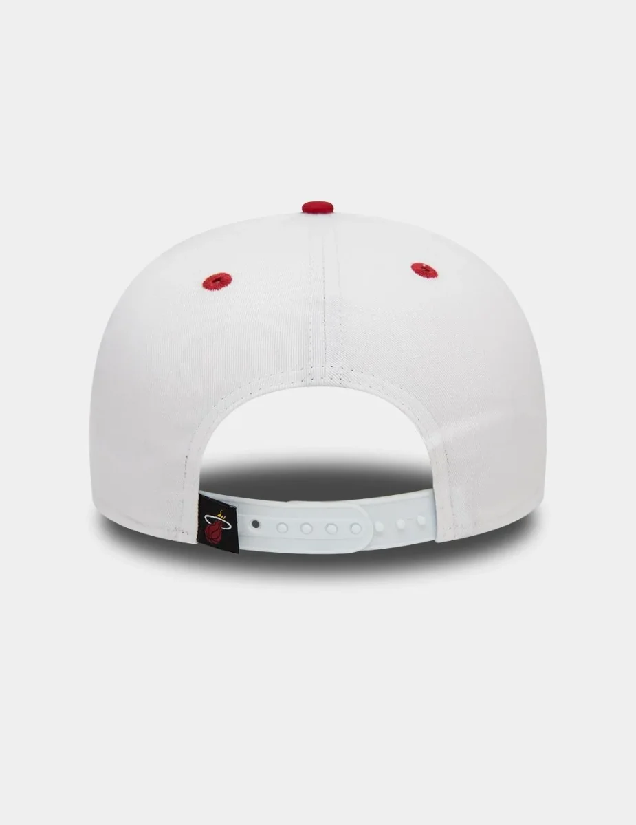 Gorra 950 WHITE CROWN MIAMI HEAT - White/Scarlet - Imagen 4