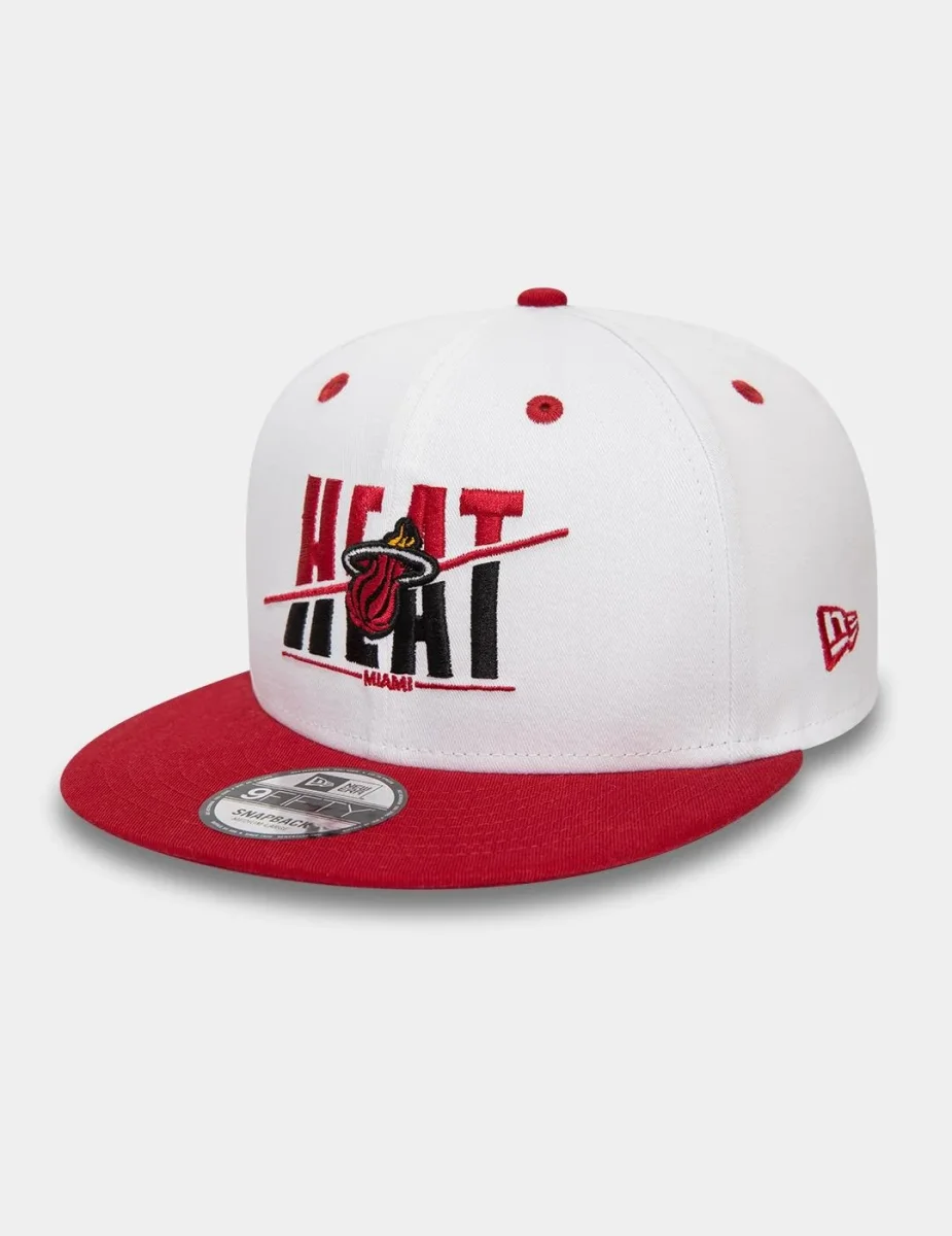 Gorra 950 WHITE CROWN MIAMI HEAT - White/Scarlet - Imagen 5