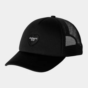 Gorra CARHARTT WIP HEART PATCH TRUCKER - Black