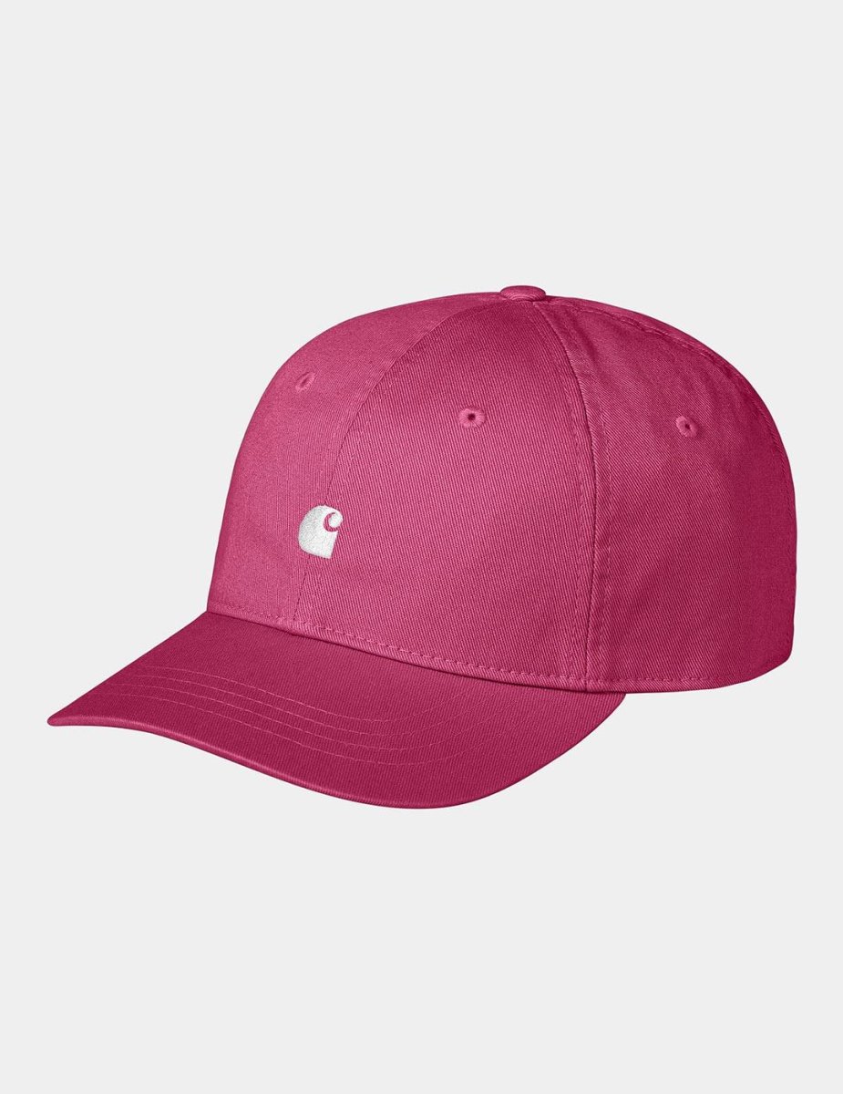 Gorra CARHARTT WIP MADISON LOGO - Magenta / White - Imagen 2