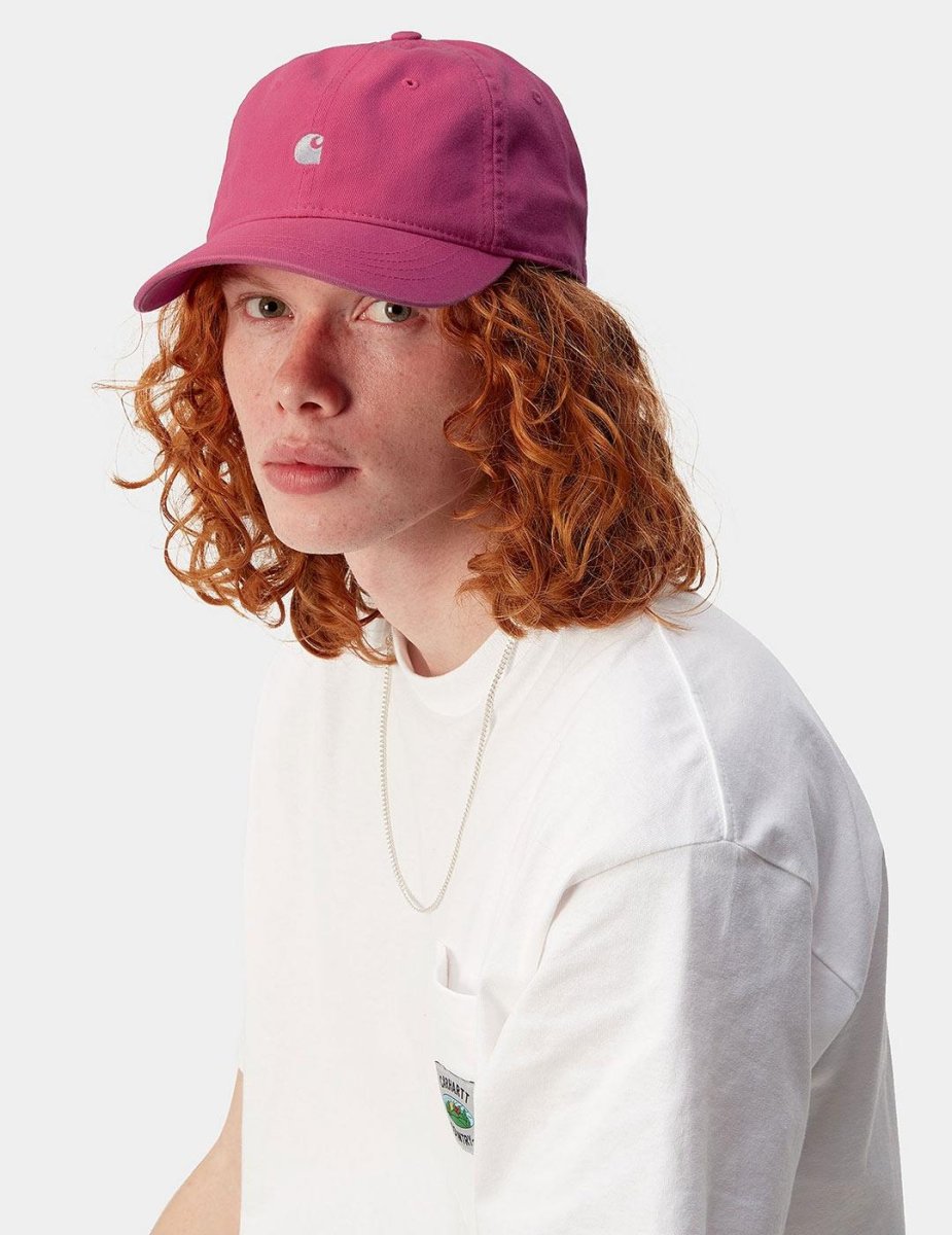 Gorra CARHARTT WIP MADISON LOGO - Magenta / White - Imagen 3