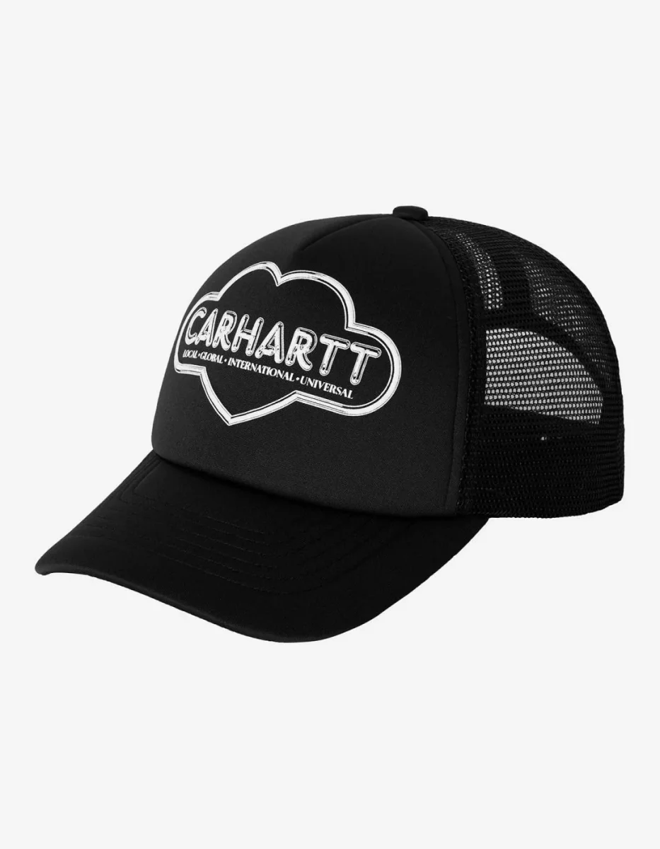 Gorra CARHARTT WIP CLOUD HEART TRUCKER - Black - Imagen 2