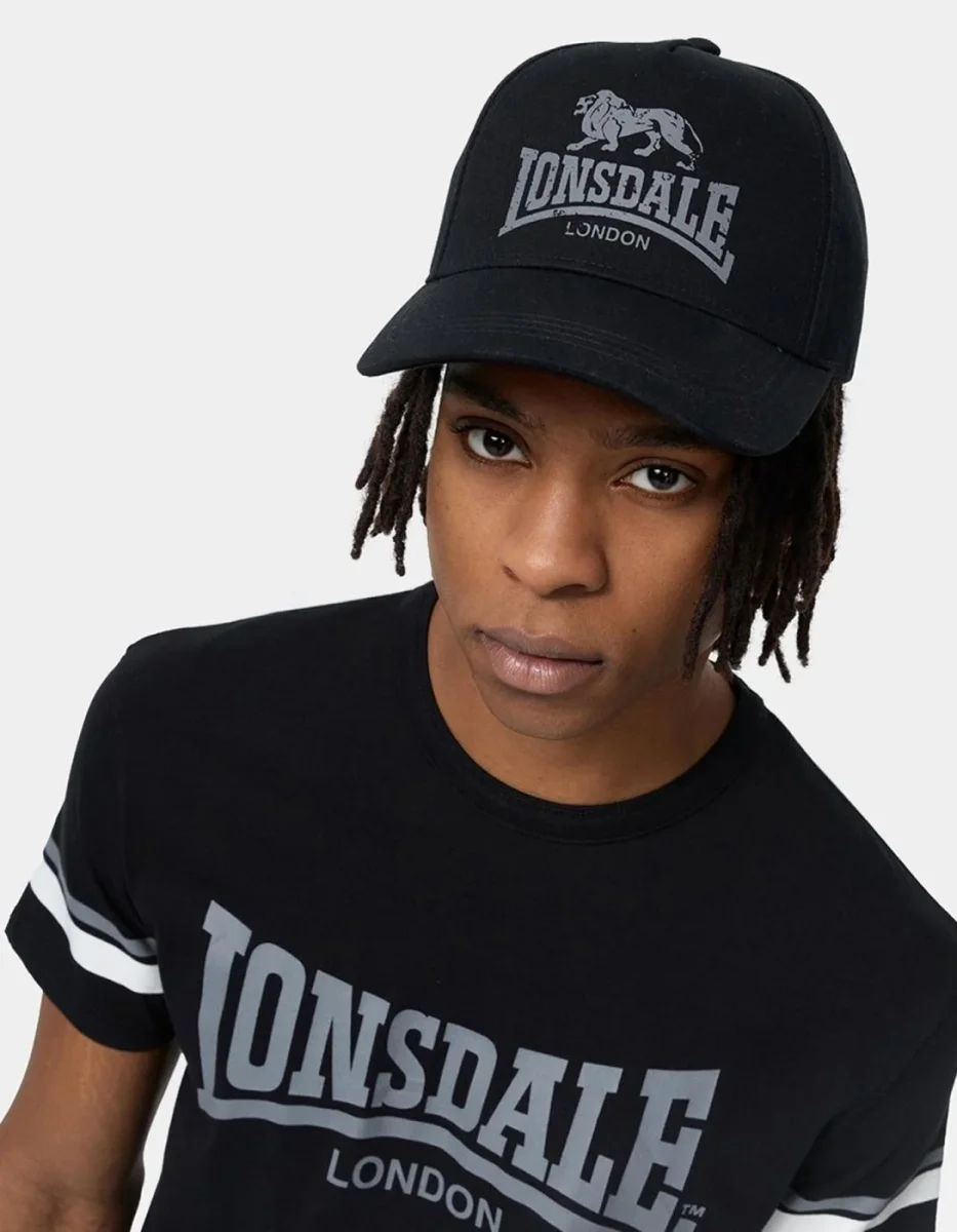 Gorra LONSDALE NORBURY - Black/Grey - Imagen 4