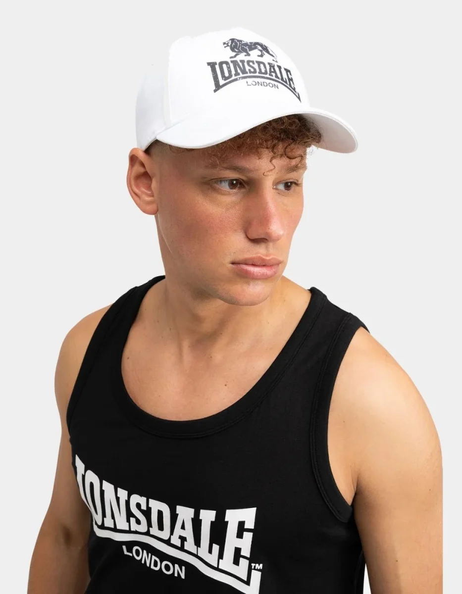 Gorra LONSDALE NORBURY - White/Black - Imagen 3