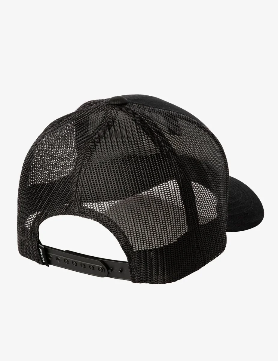 Gorra RVCA TICKET TRUCKER - Black Black - Imagen 4