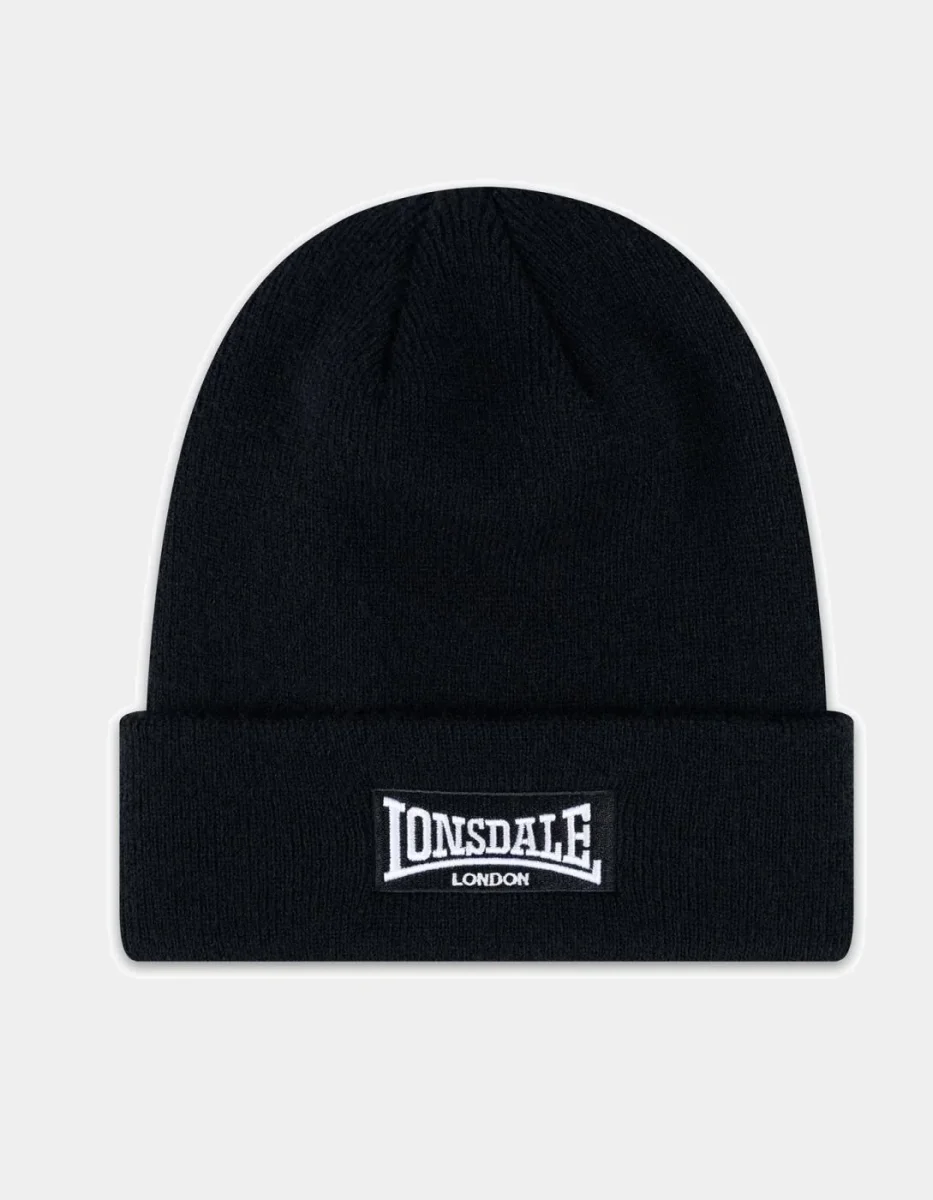 Gorro LONSDALE SNITTER - Black/White - Imagen 2