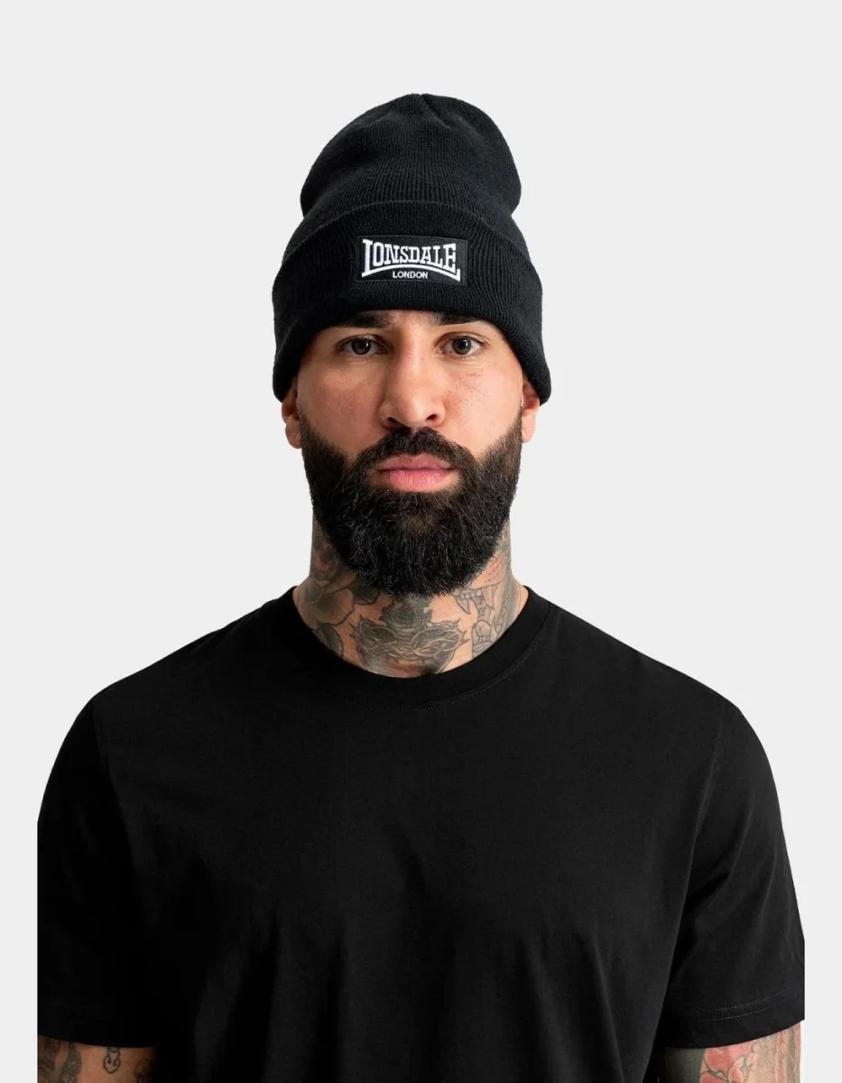 Gorro LONSDALE SNITTER - Black/White - Imagen 4