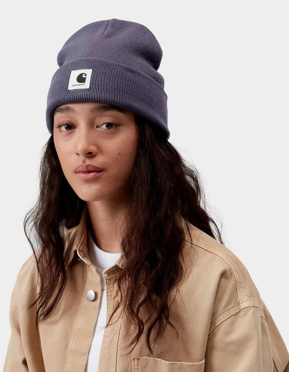 Gorro W' CARHARTT WIP ASHLEY - Shady Purple - Imagen 4