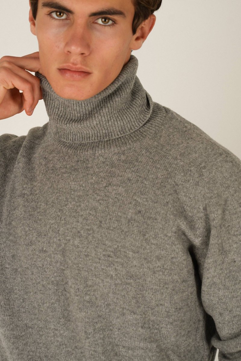 Jersey Cuello Vuelto Lambswool - Gris - Imagen 3