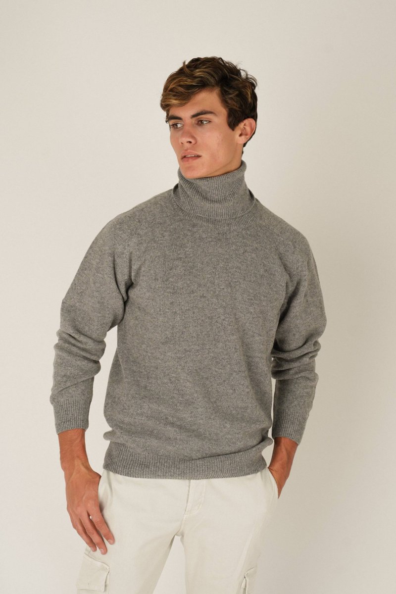 Jersey Cuello Vuelto Lambswool - Gris - Imagen 2