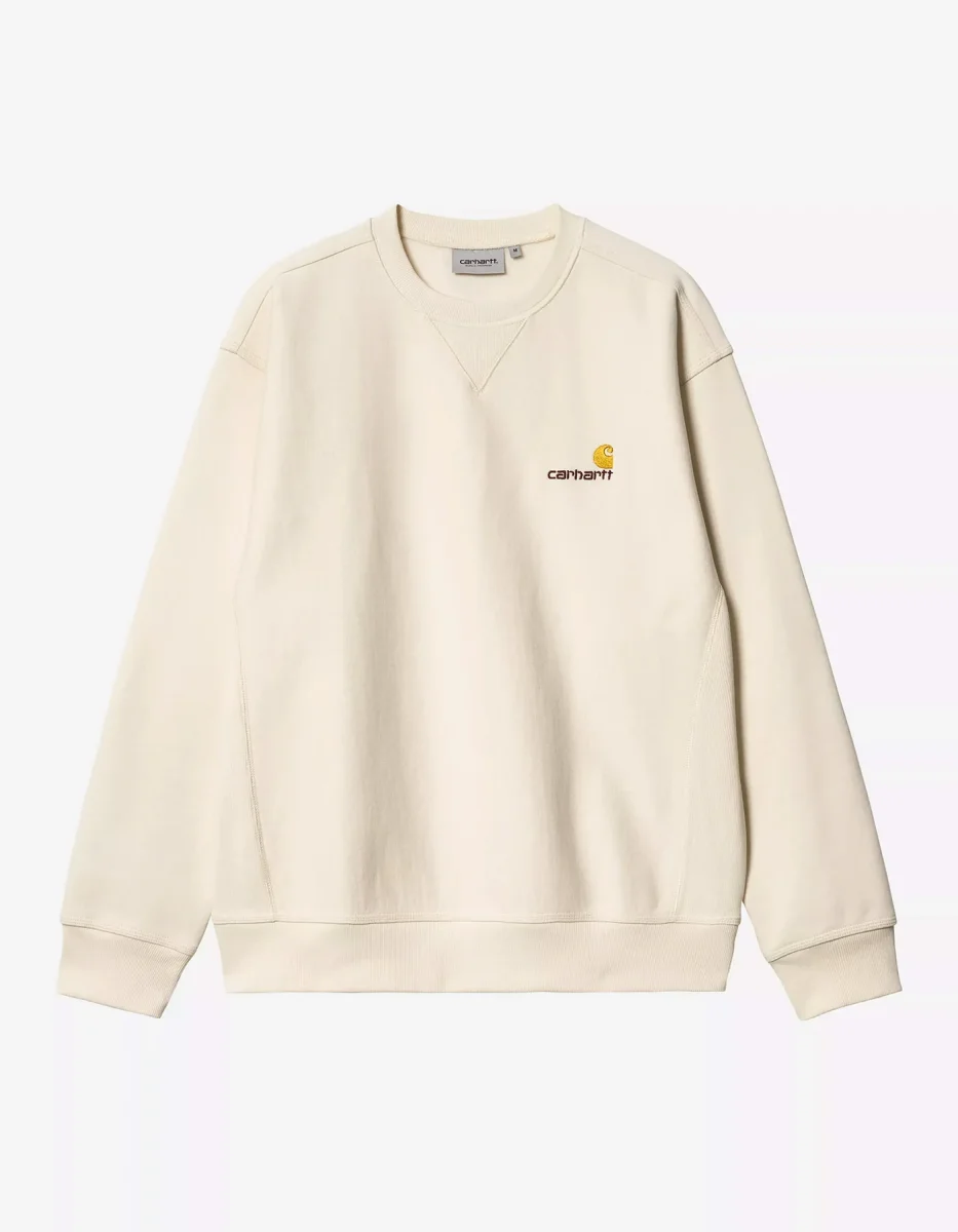 Sudadera Crew CARHARTT WIP AMERICAN SCRIPT - Natural - Imagen 6