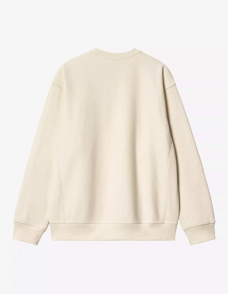 Sudadera Crew CARHARTT WIP AMERICAN SCRIPT - Natural - Imagen 7