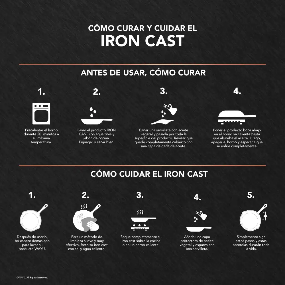 Plancha iron cast de hierro fundido - Imagen 5