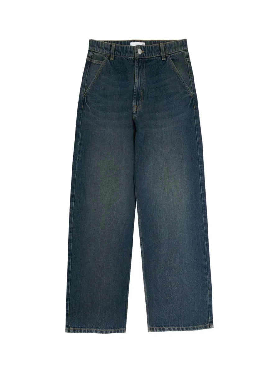 JEAN SKATER BMK-Vintage Dark Blue Denim - Imagen 5