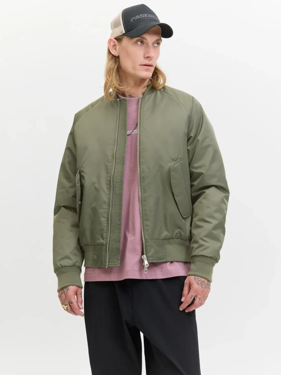 CAMPERA BOMBER MOTION - Grape Leaf