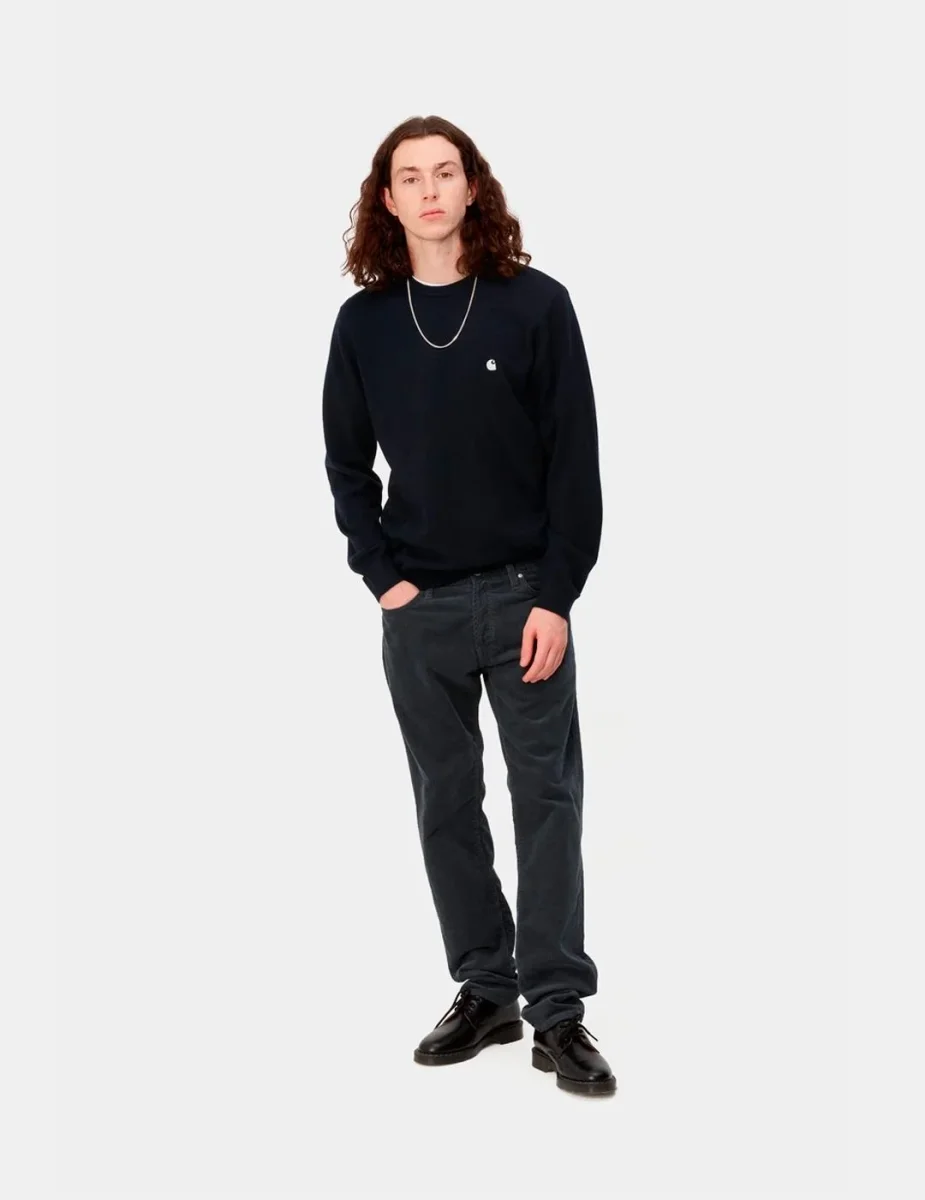 Jersey CARHARTT WIP MADISON - Dark Navy/Wax - Imagen 4